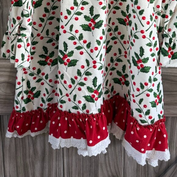 Sugar Bee Christmas Nightgown White Size 8 - Picture 8 of 10